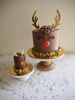 reindeer cake mini